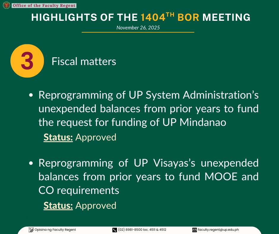 Opisina ng Faculty Regent... - Opisina ng Faculty Regent