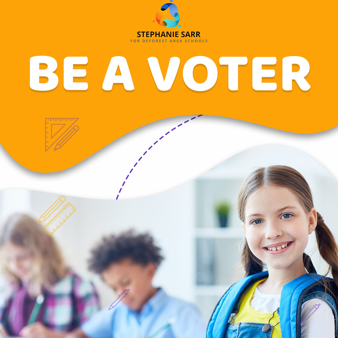 Stephanie - BE A VOTER🗳 The spring election is this coming Tuesday.🗓 It ...