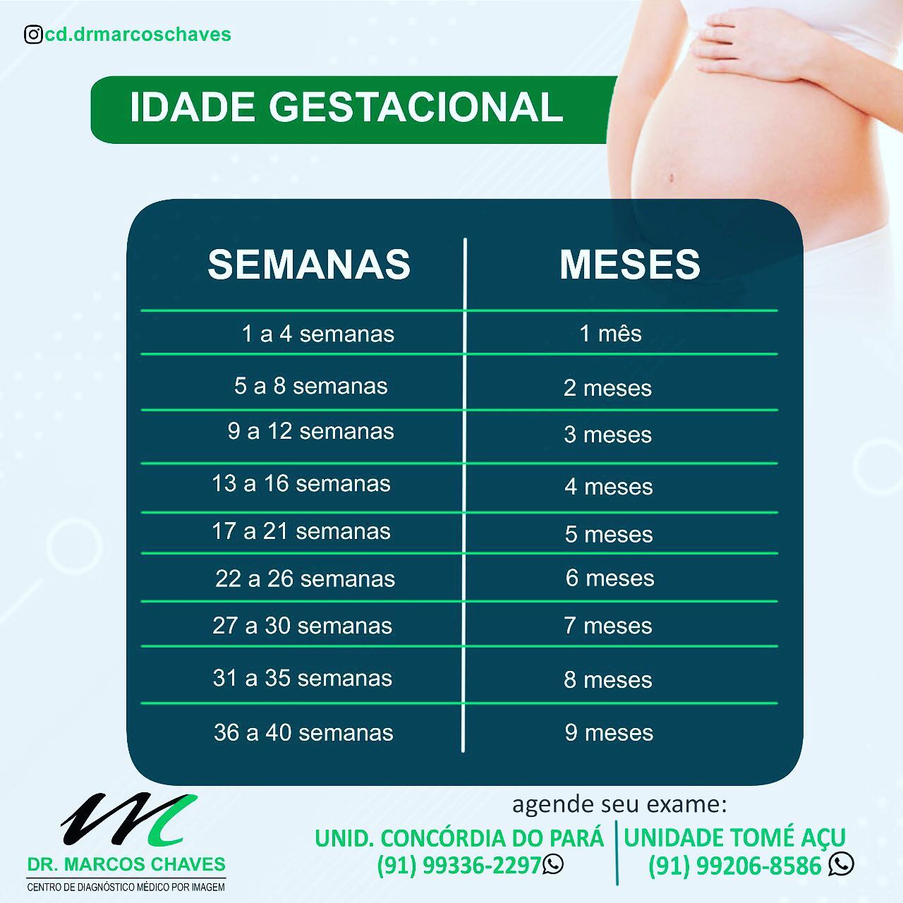Tabela Gestacional Enfermagem, 57% OFF | brunofuga.adv.br