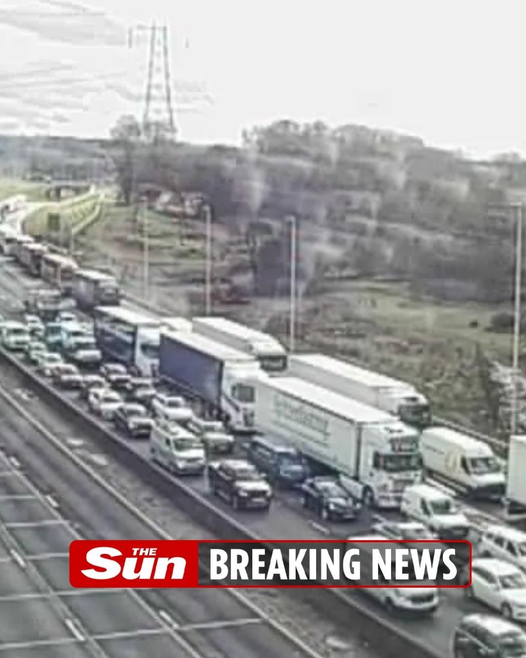 The Sun - UK's busiest motorway closed in both directions... | Facebook