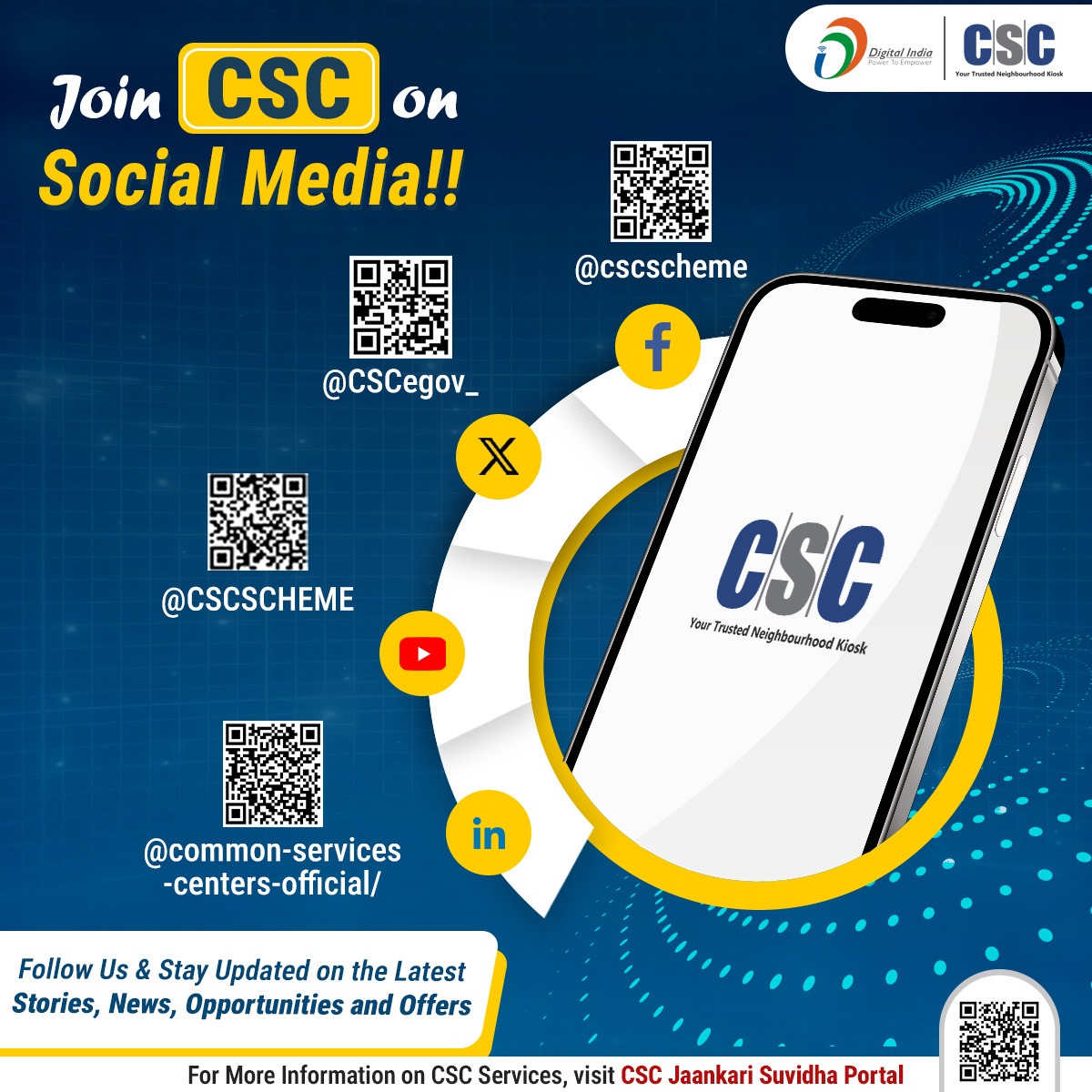 Join #CSC on Social Media...... - Common Services Centers | Facebook
