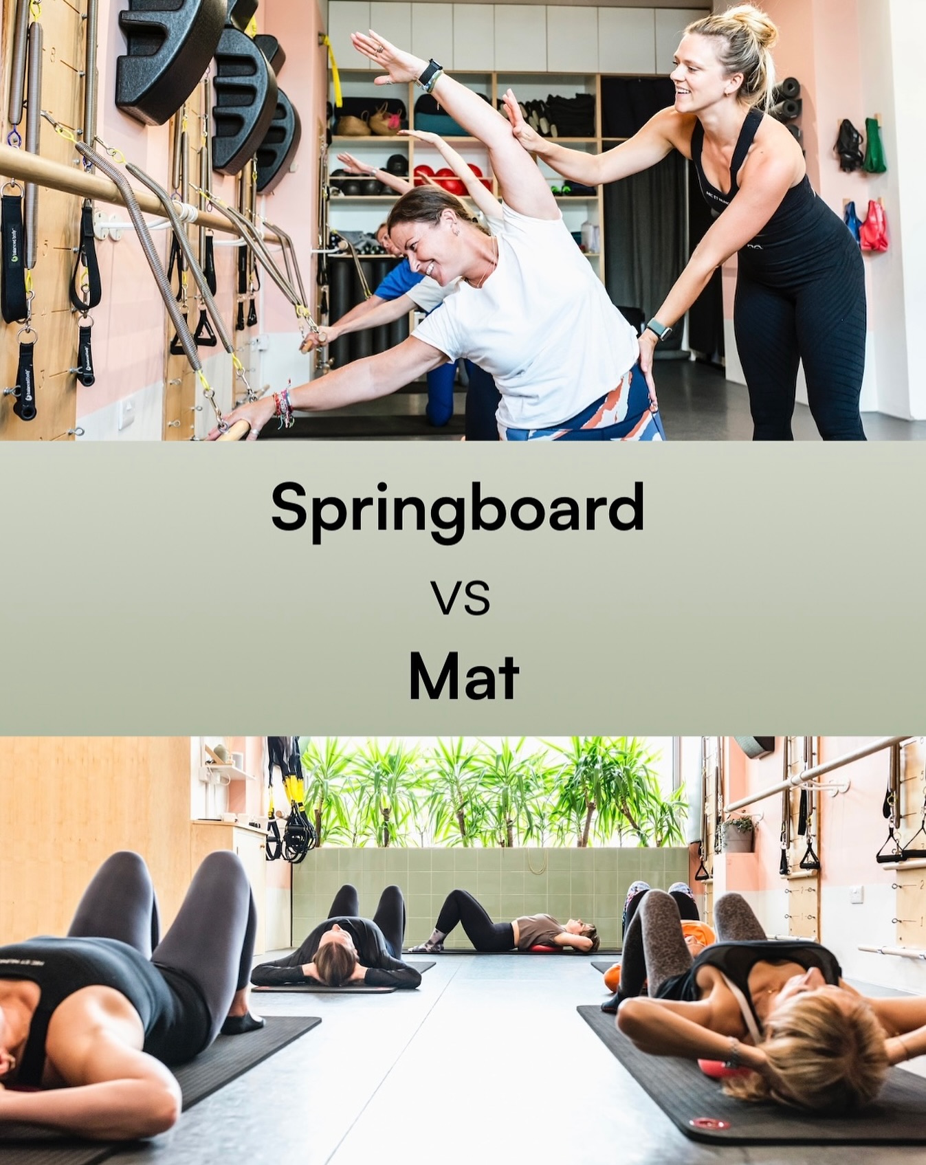 Clifford - Springboard vs Mat pilates - what’s the difference? 🧘‍♀️ 🖤 ...