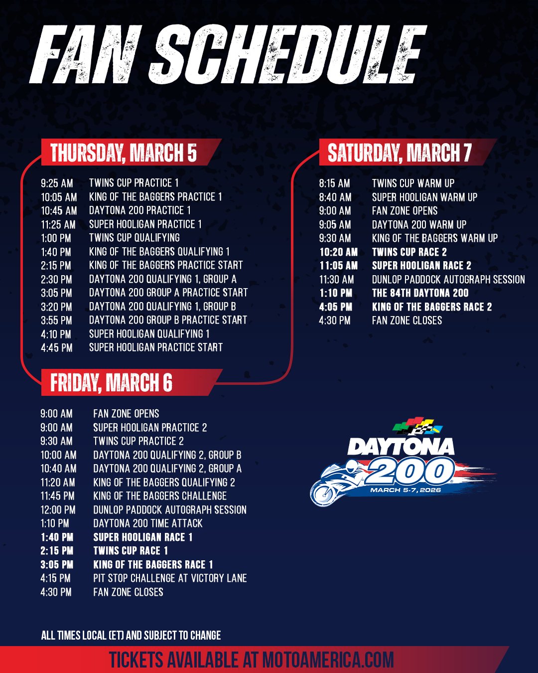  Manカレンダー 2021、2022 Daytona is HERE. 🏁🌴 Join us at the World Center of Racing for