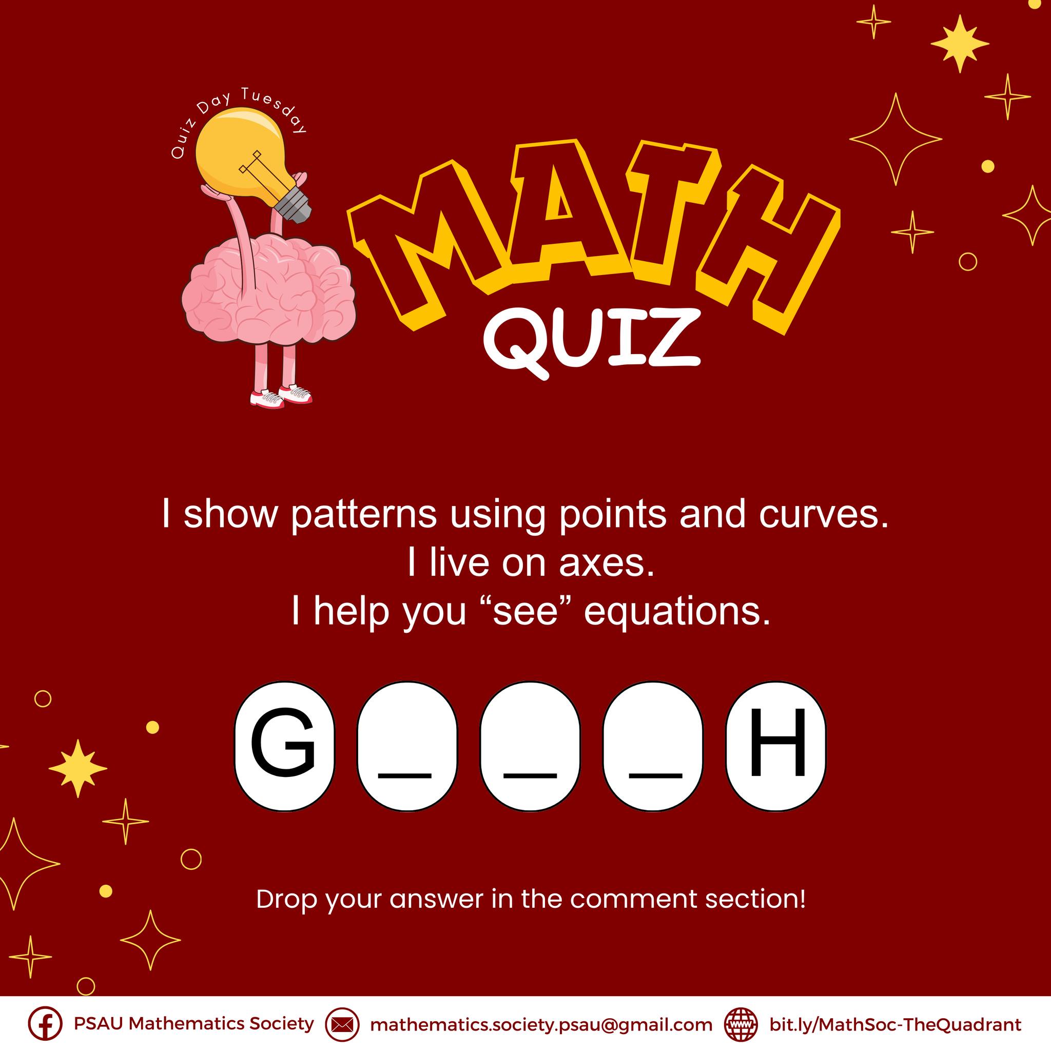 PSAU - Keep your brain active! Read the clues and figure it out using ...