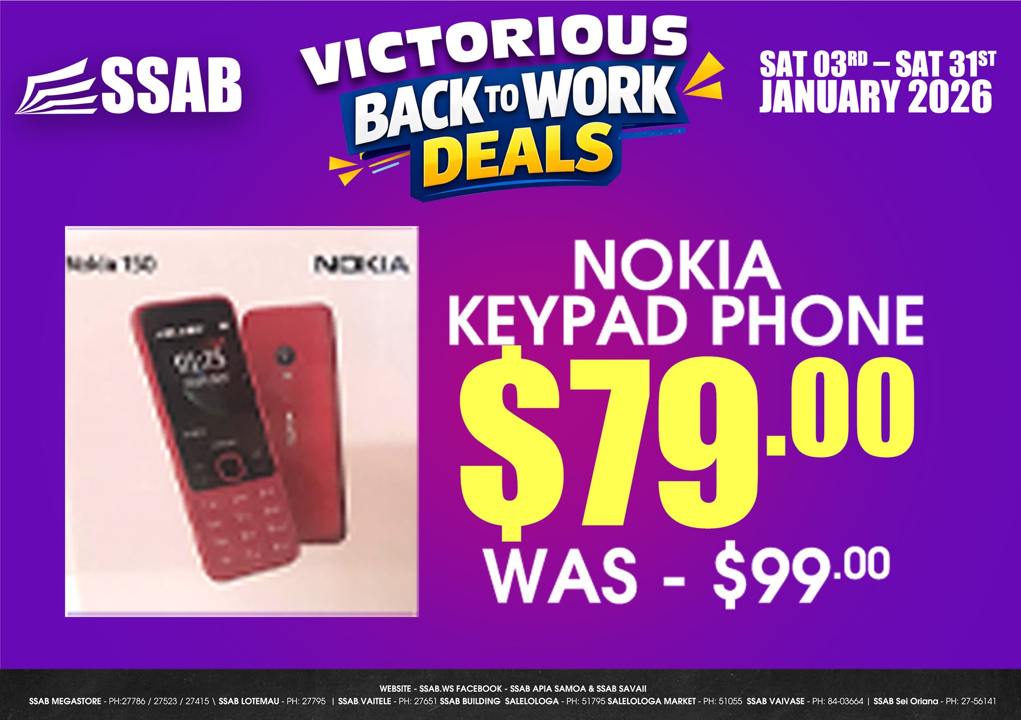 📱 Stay connected the simple way! The Nokia Keypad Phone is