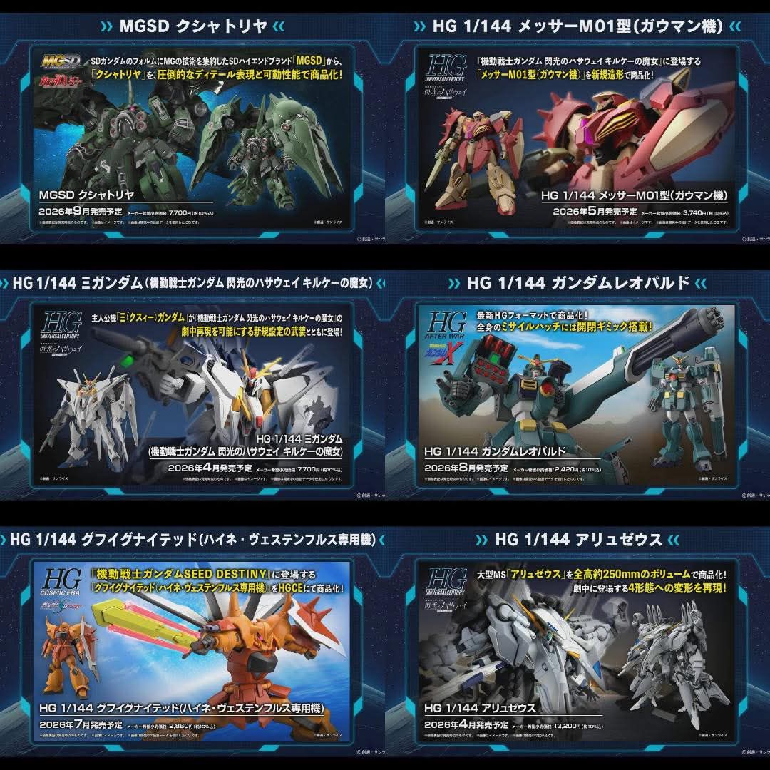 HG TX-ff104 Alyzeus Release date: April 2026 Price: 13,200 yen