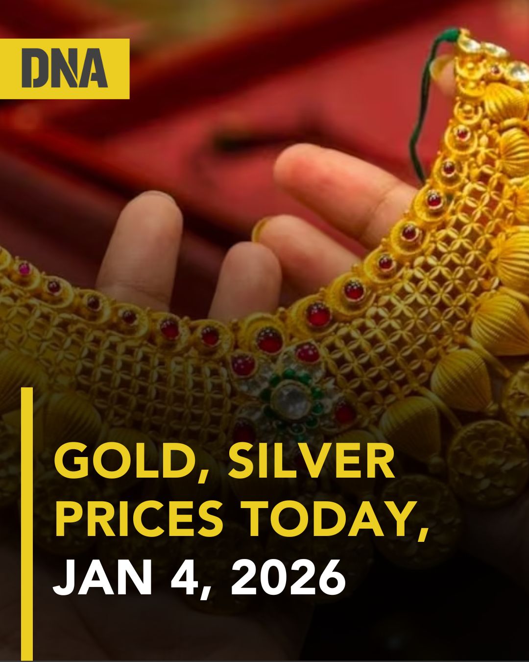 DNA - On January 4, 2026, gold prices in India range from Rs 13,621 per ...