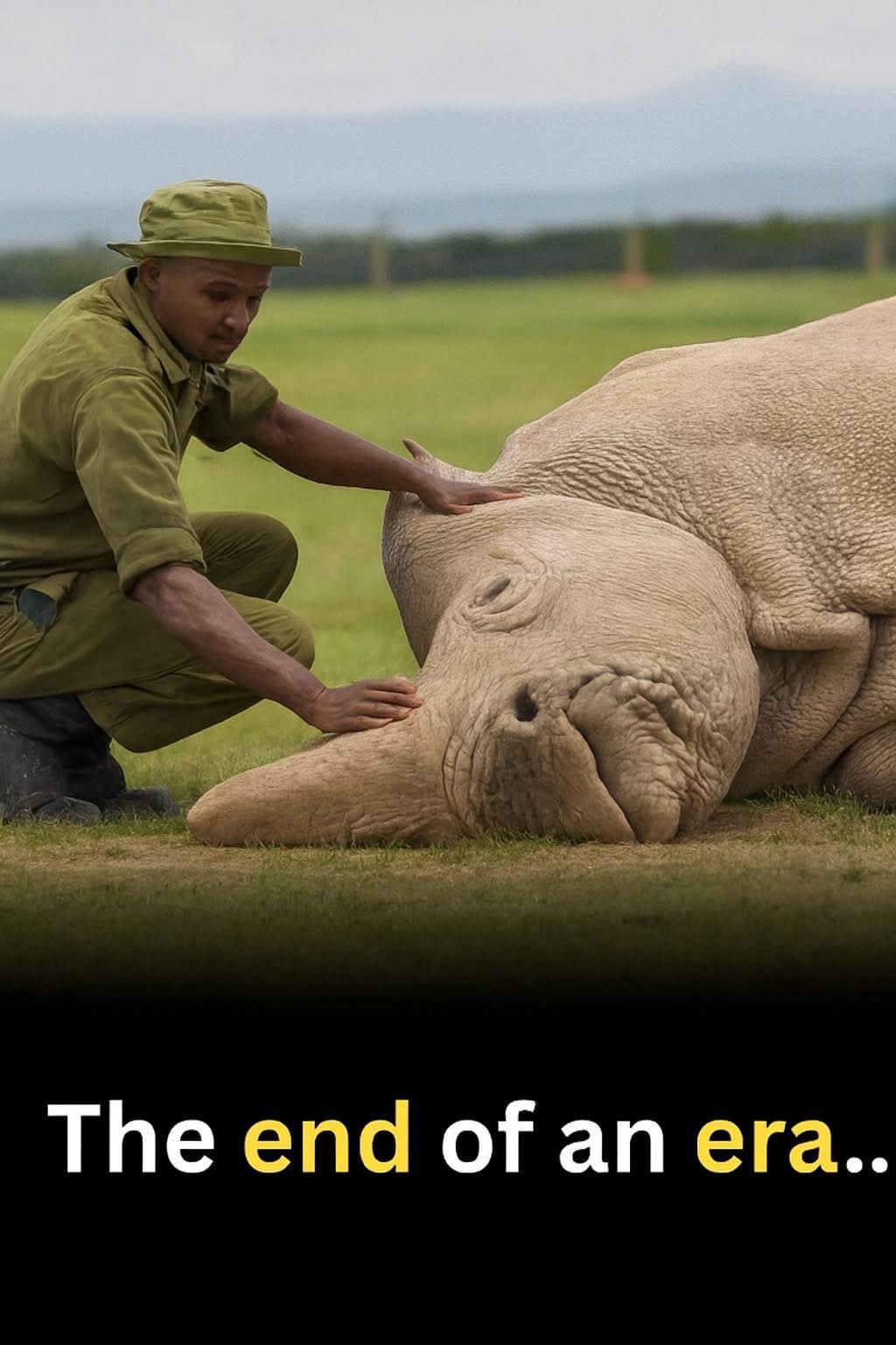 Mr. - The “Last Northern White Rhino” on Earth dies 🥲 The end of an era ...