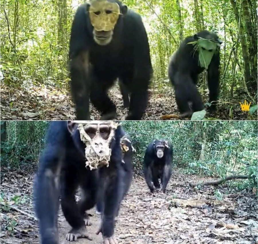 Zona - Chimpancés vistos usando máscaras en el Congo 😱💀 Las nuevas ...