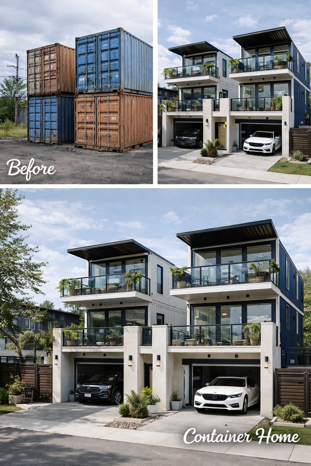 Container - 🏡 Three-Story Dual Container Home Transformation 🏡 This ...
