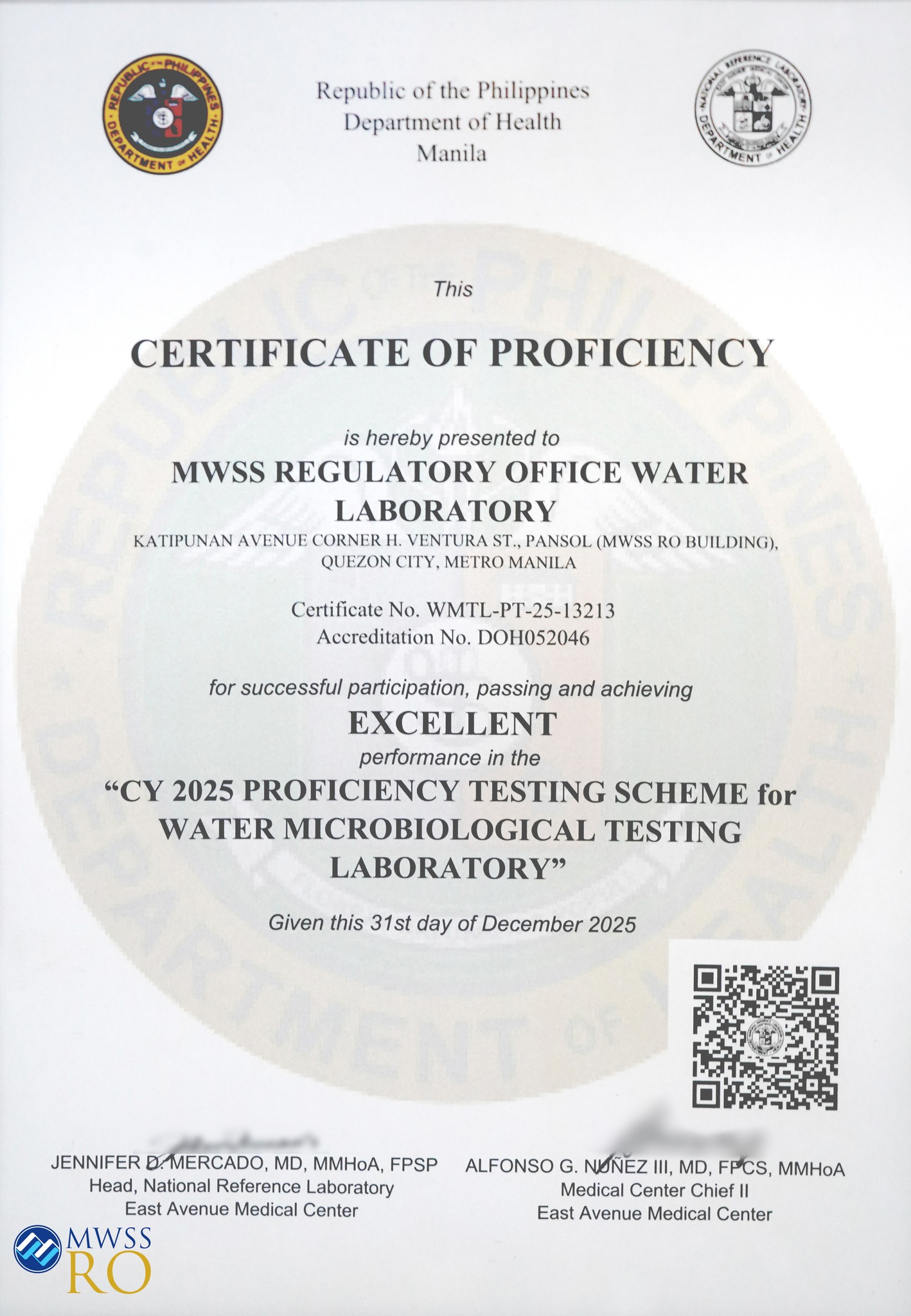 The MWSS Regulatory Office (RO)... - MWSS Regulatory Office | Facebook