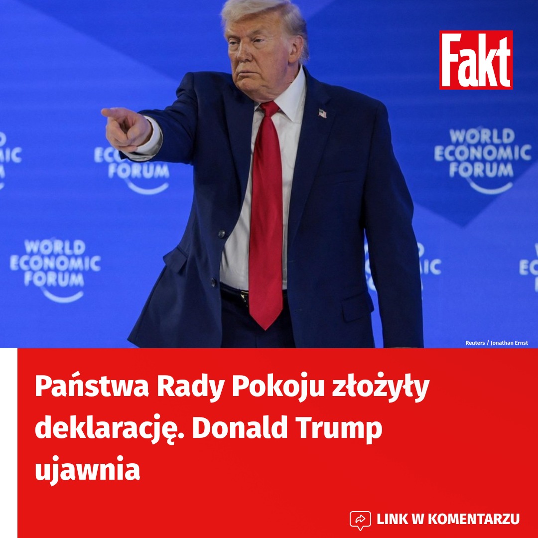 Fakt - Donald Trump ogłosił ambitne plany dotyczące Rady... | Facebook