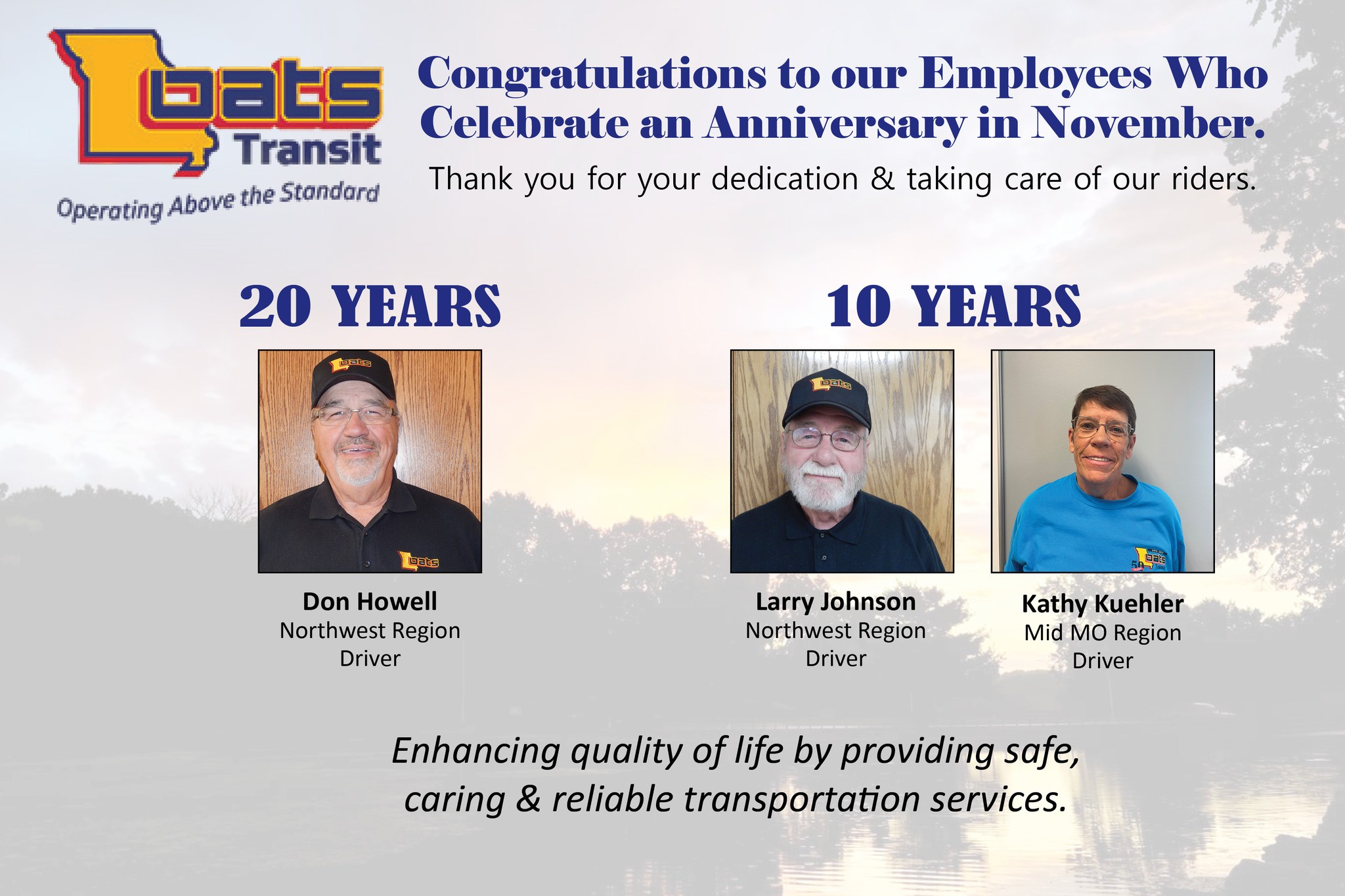 OATS Transit - Congratulations to these OATS Transit... | Facebook