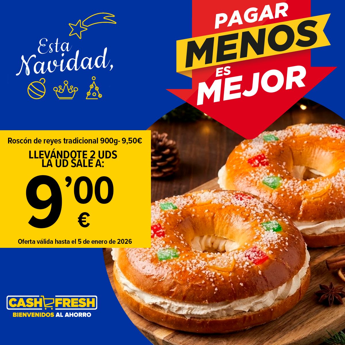 Cash - 👑 EL DULCE ESTRELLA DE LA NOCHE MÁS MÁGICA DEL AÑO: ROSCÓN DE ...