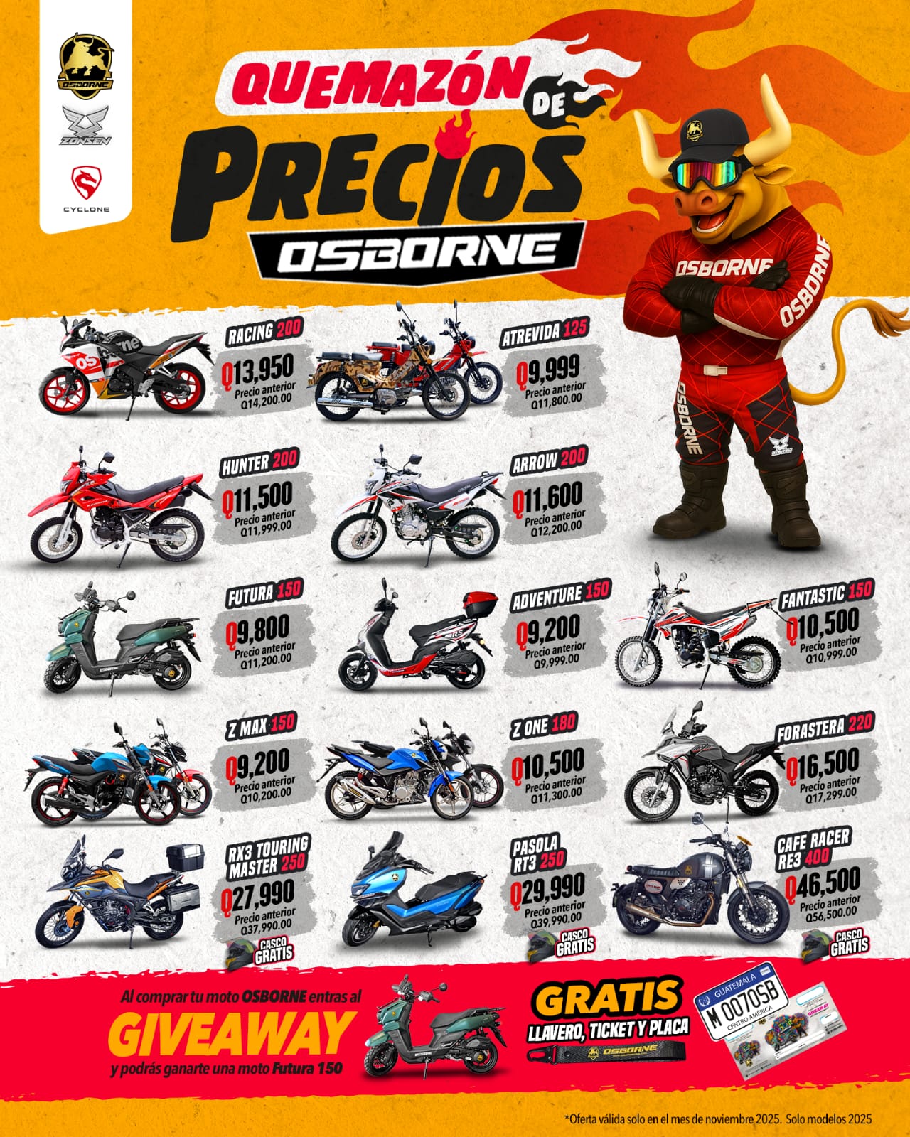 Motos Osborne Huehuetenango | Huehuetenango