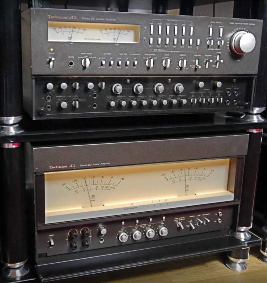 Technics A-1 , A-2 Console Amplifier & Power Amplifier