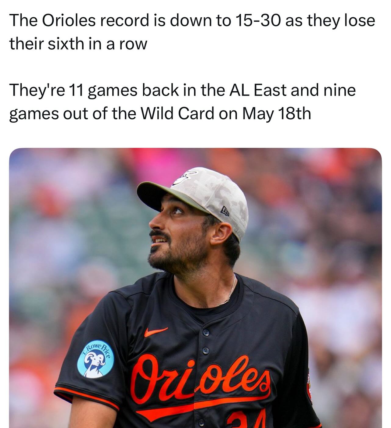 An absolute nightmare start for the Orioles - Talkin' Baseball | Facebook