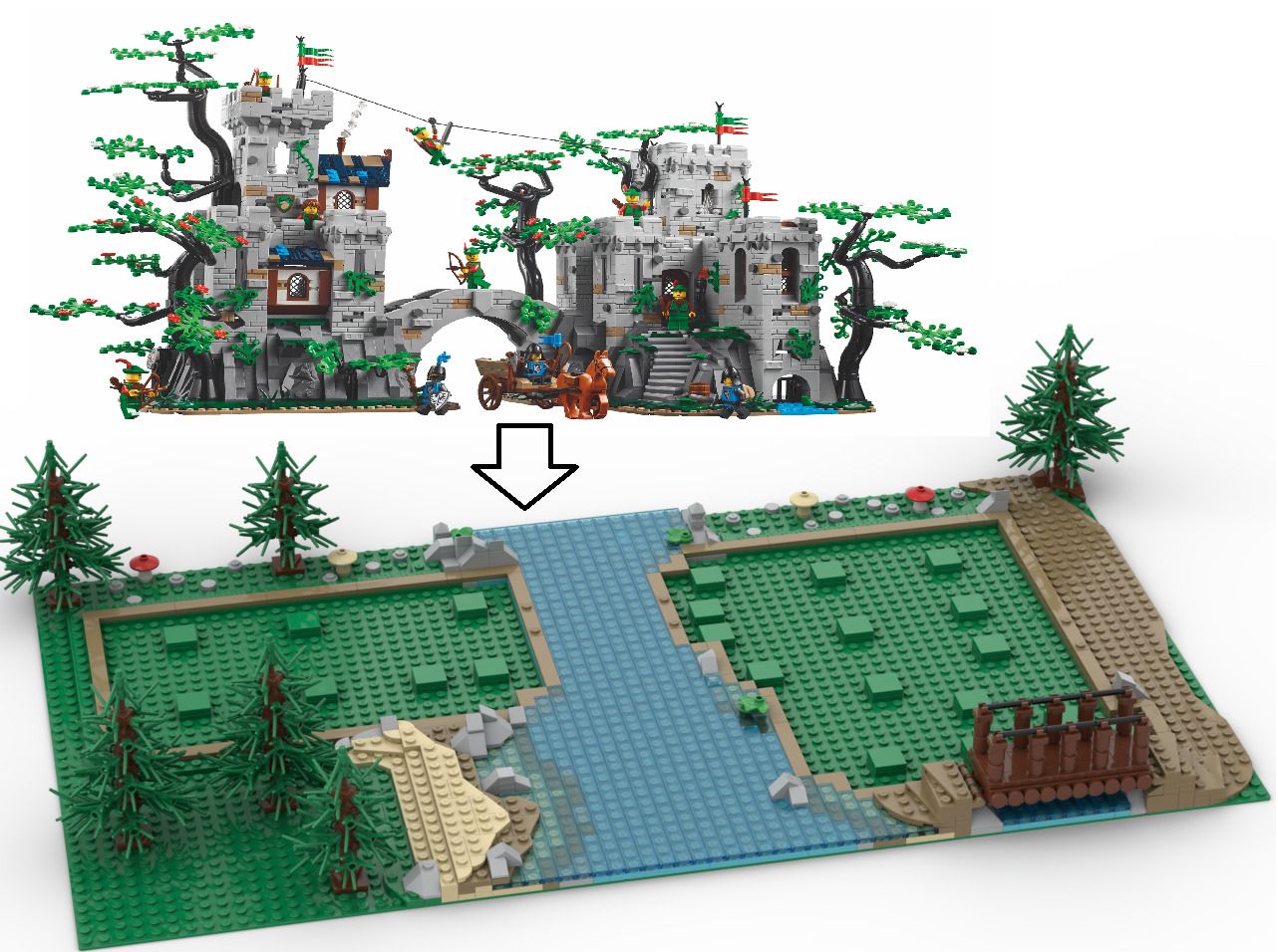 Forest Stronghold set 910043 instructions on Bricklink