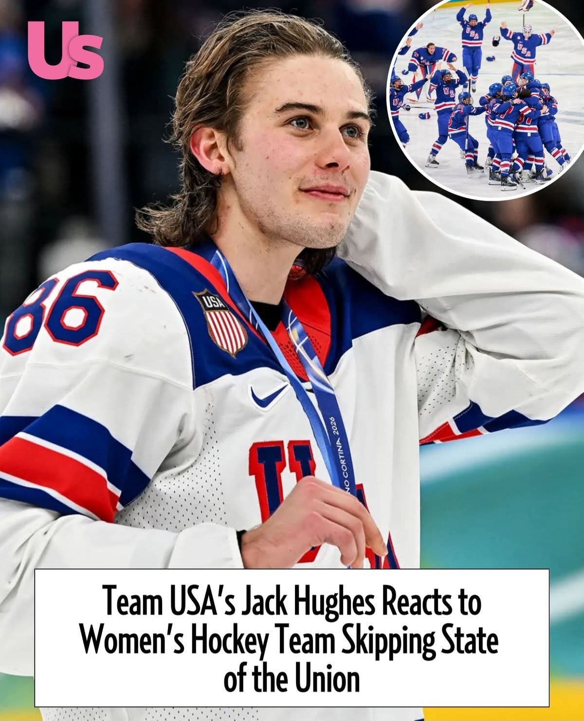 Thinking - Hockey star Jack Hughes is weighing in after the Team USA ...