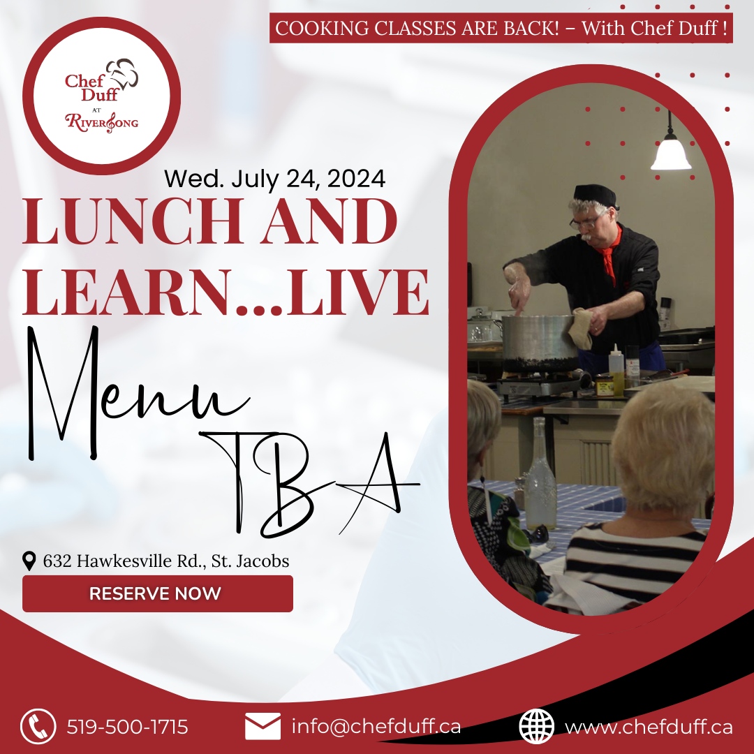 Chef - 🍽️ Spice up your lunch break with Chef Duff's Live Lunch and ...