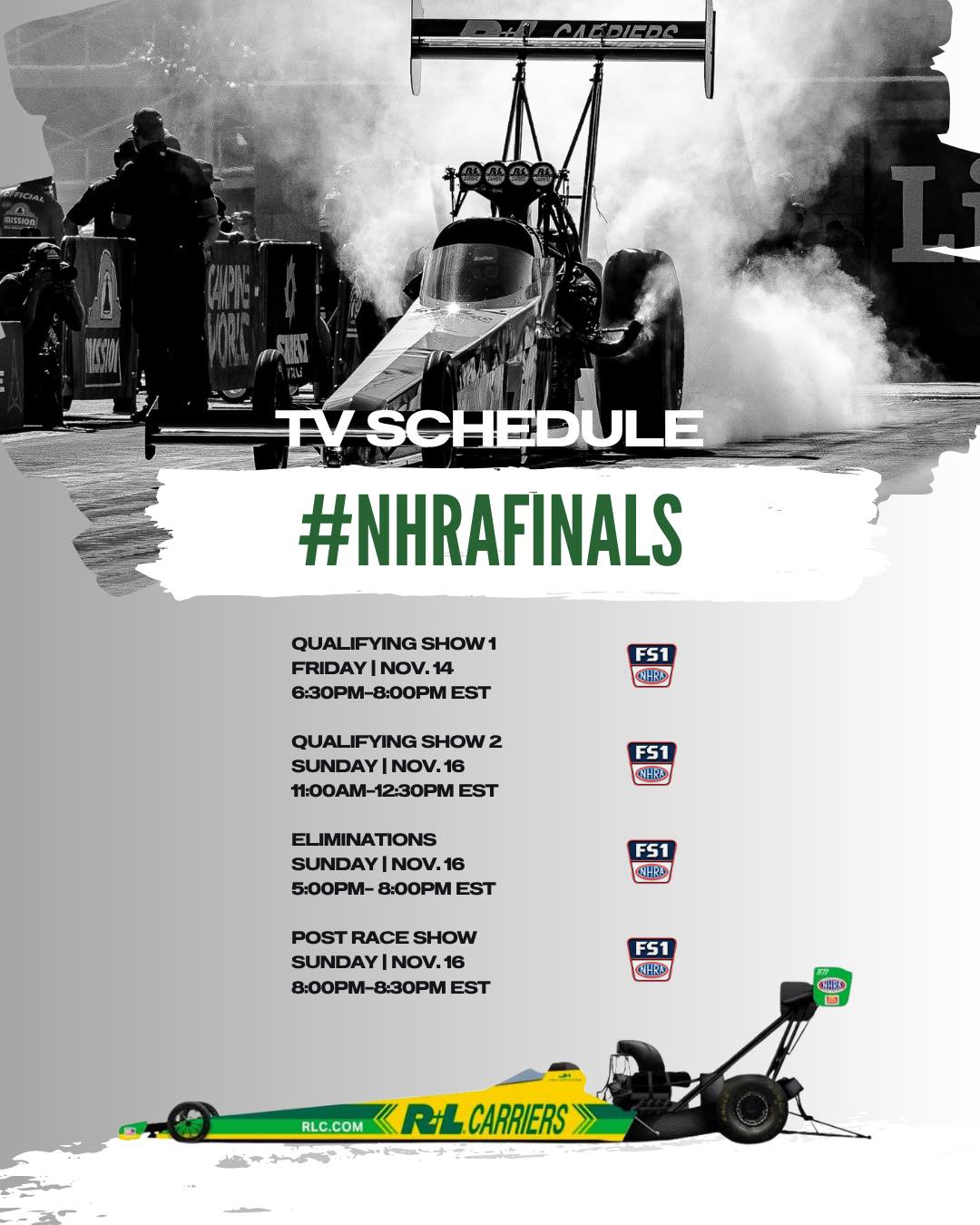 Josh - One more dance in 2025. Tune in to the #NHRAfinals. 📺: # ...
