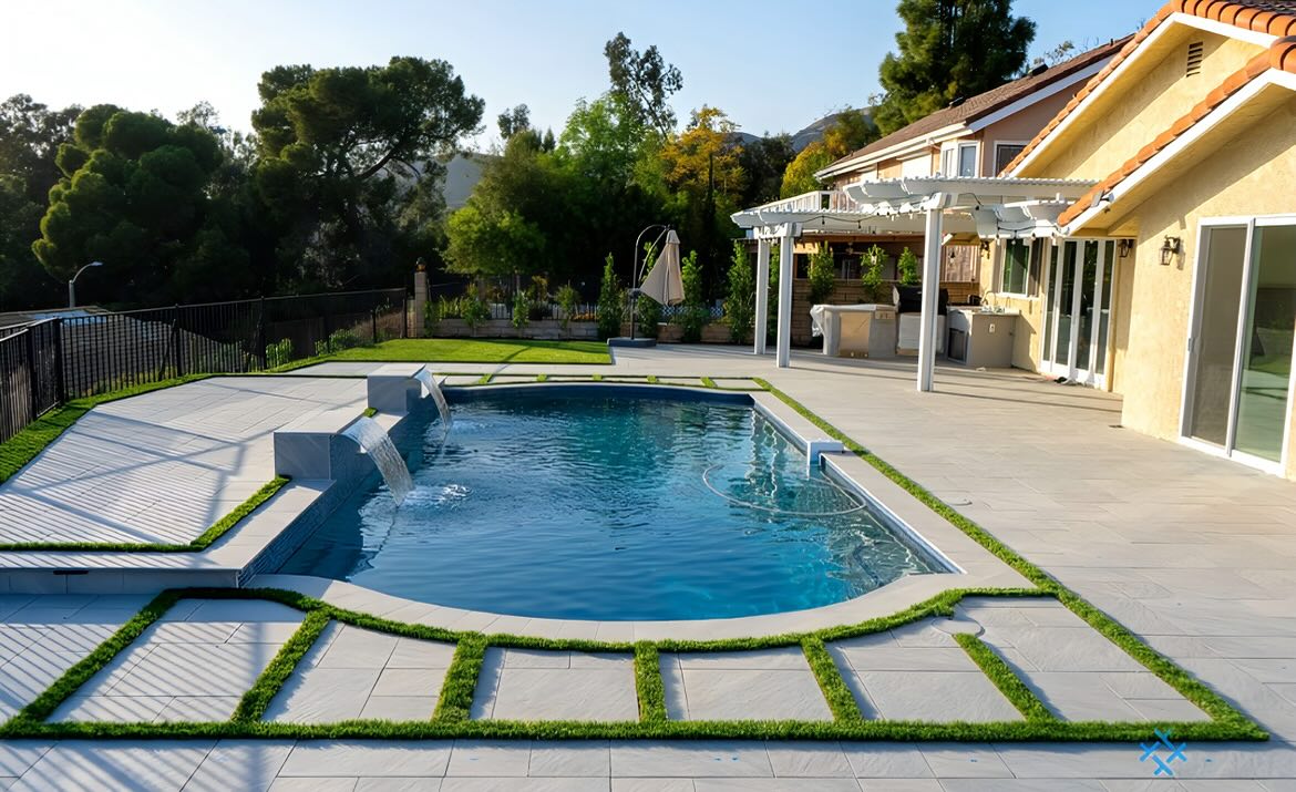 IBA - An oasis in the heart of Los Angeles 🌴💦 This hillside pool ...