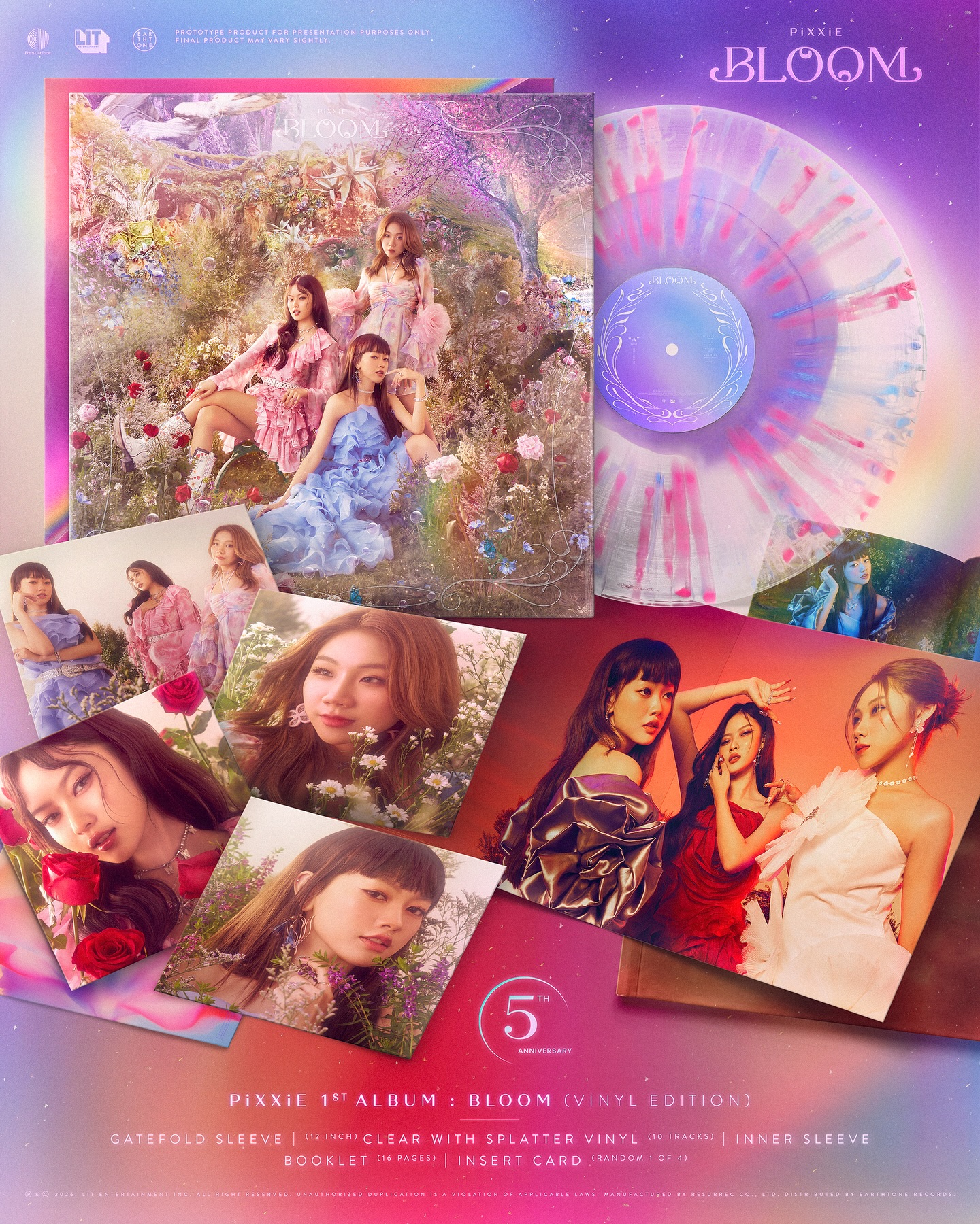 PiXXiE 1ST ALBUM: BLOOM 5th ANNIVERSARY VINYL EDITION PRE-ORDER 