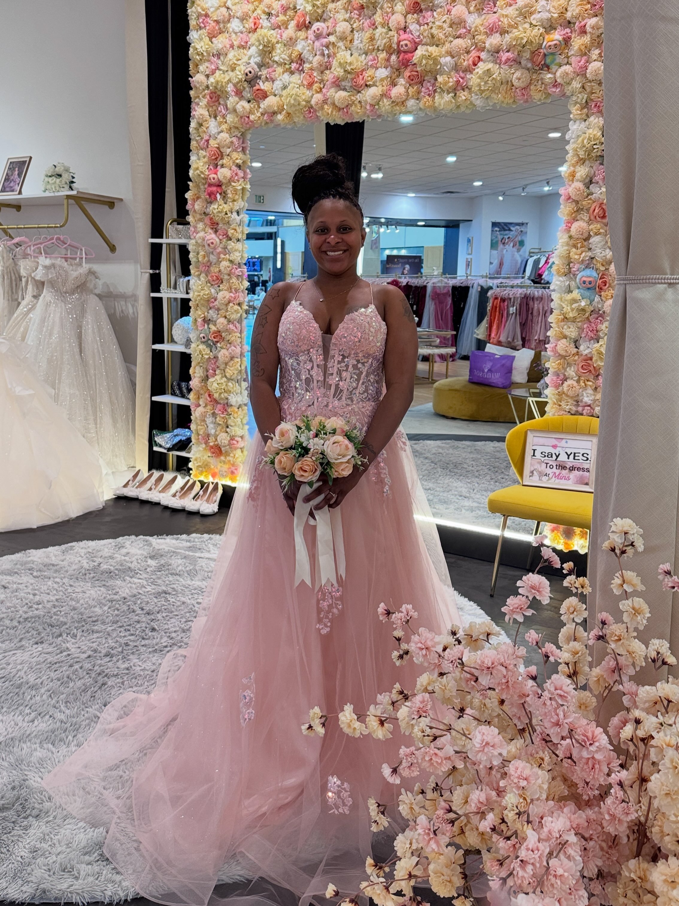 girly pink dress Candy Prom 05-5015| Prom Size:FR 36 - Preorder material-composition:67% cotton| 28% recycled cotton| 5% spandex New Year's Eve Outfits Great feedback will be