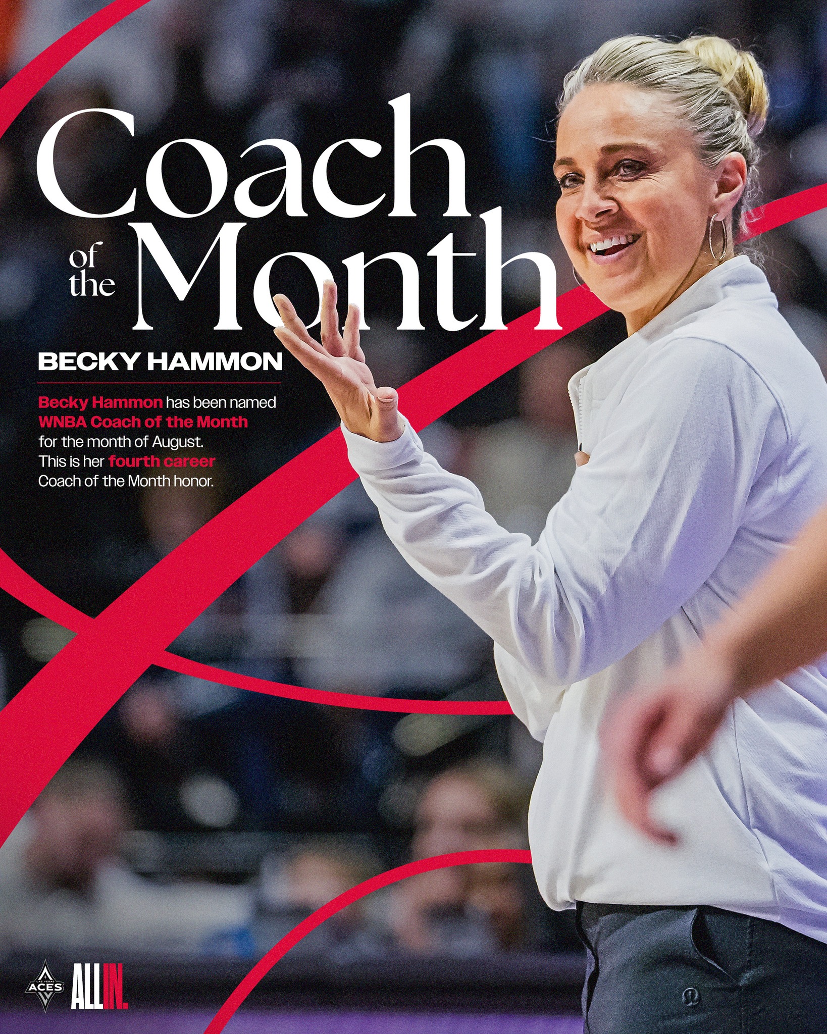 Las Vegas Aces - From 8th place to 2nd. Becky Hammon has... | Facebook