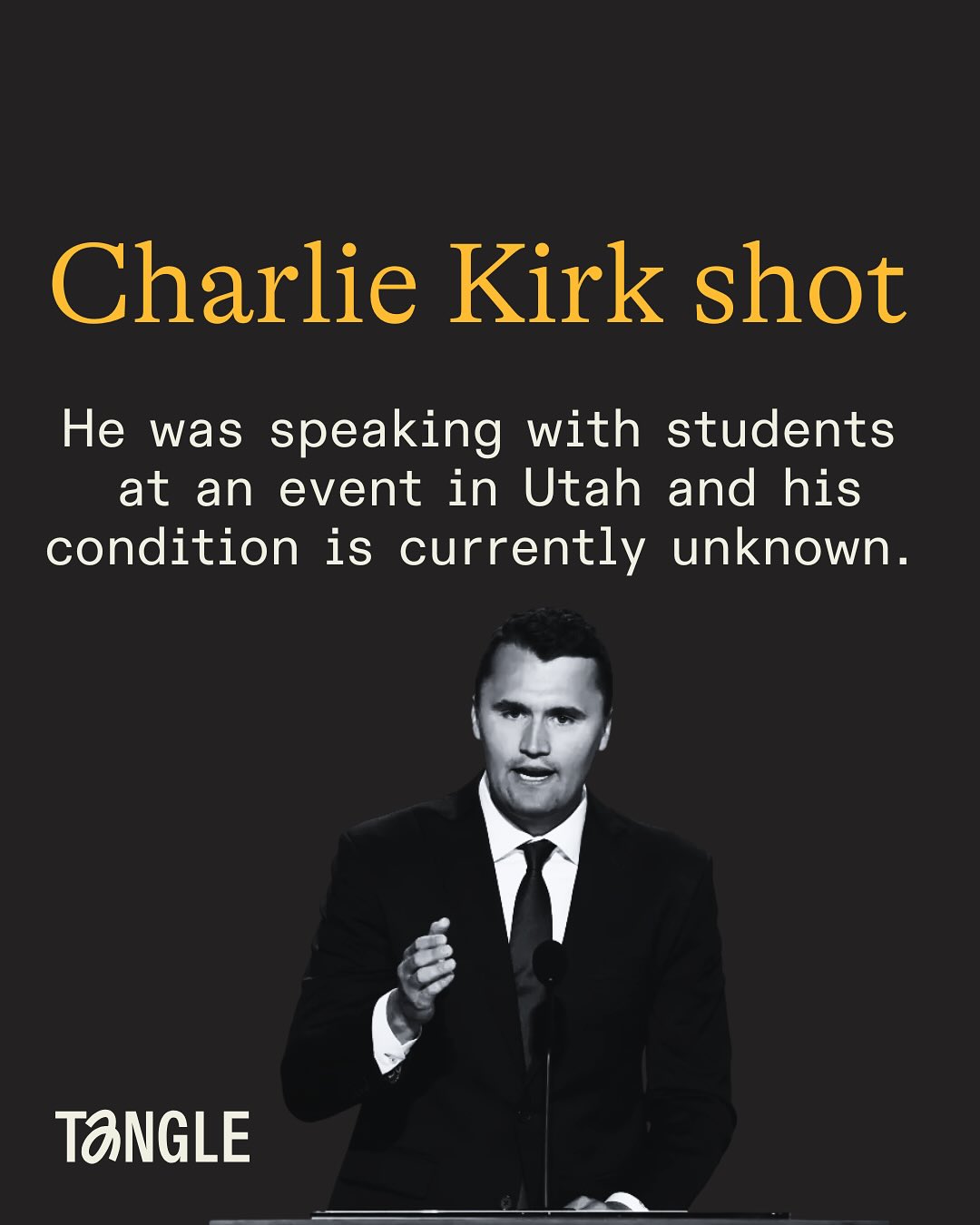 Tangle - BREAKING NEWS: Turning Point USA Founder Charlie... | Facebook