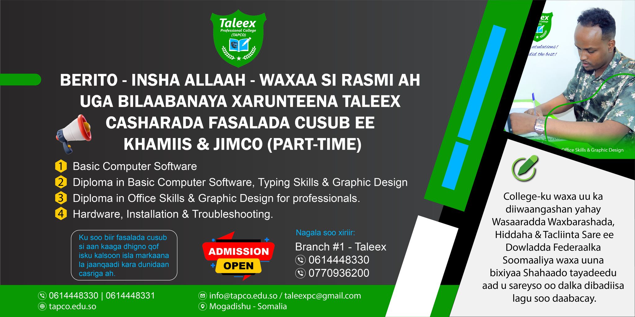 Taleex Professional College... - Taleex Professional College