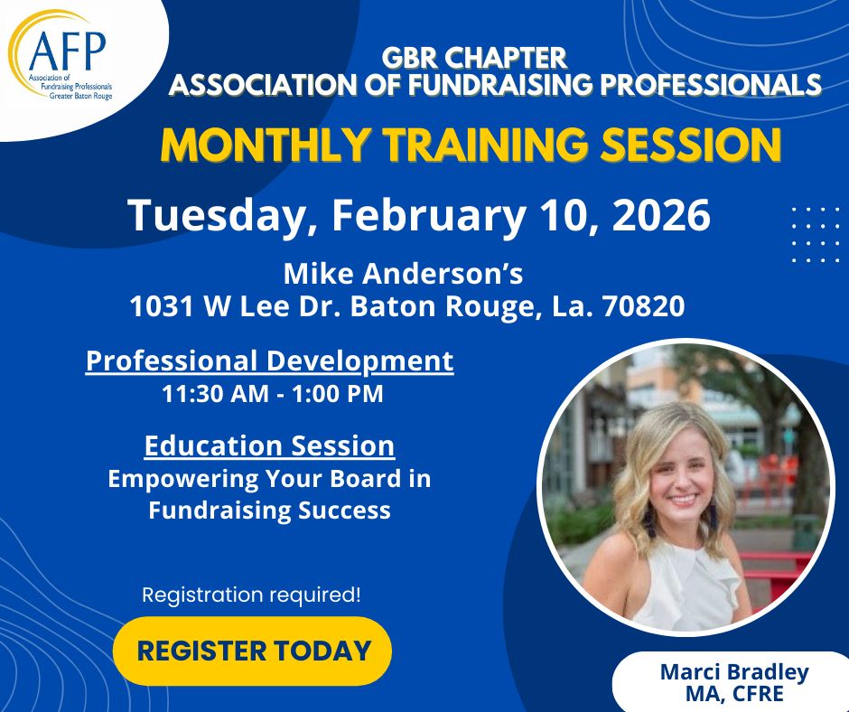 Association of Fundraising Professionals (AFP) - Baton Rouge | Baton ...