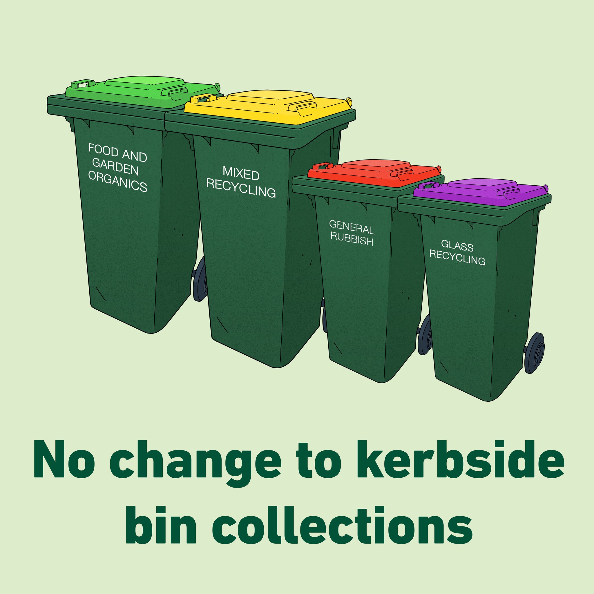 Mildura - 🚚 🗑 There will be NO changes to kerbside bin collections this ...