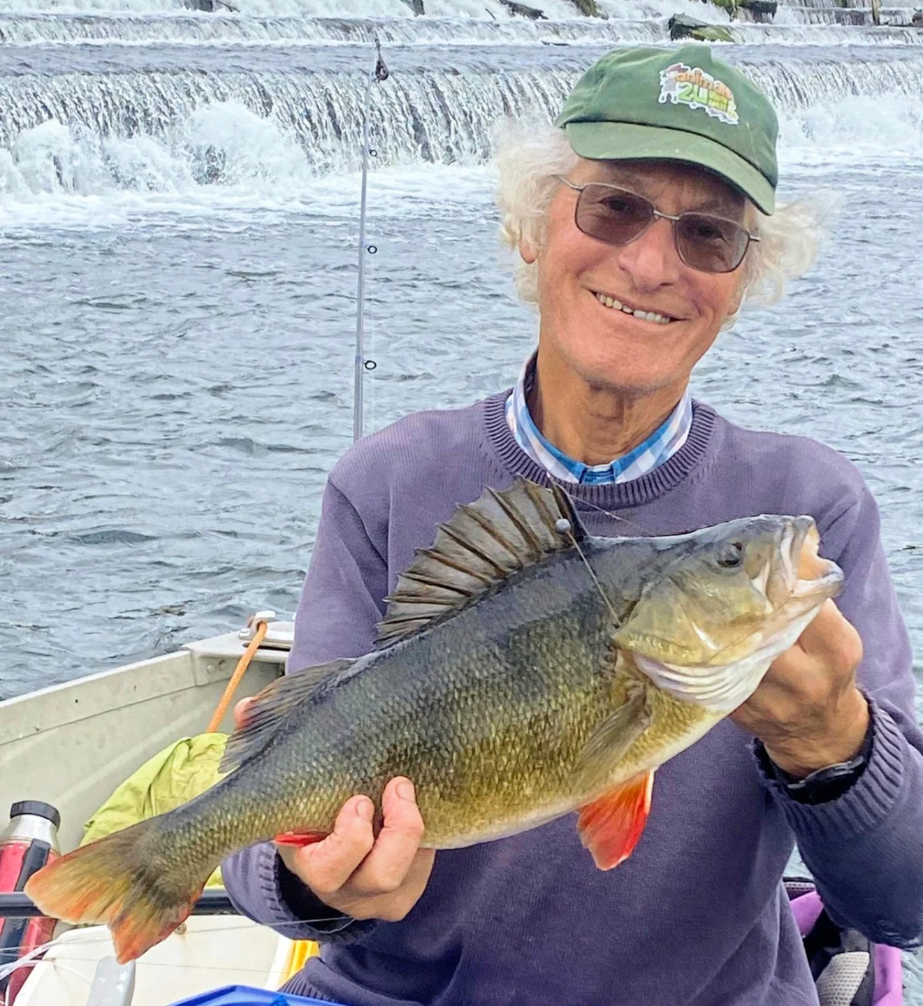 Angling - Perch of a lifetime...literally 😍 With his 80th birthday ...
