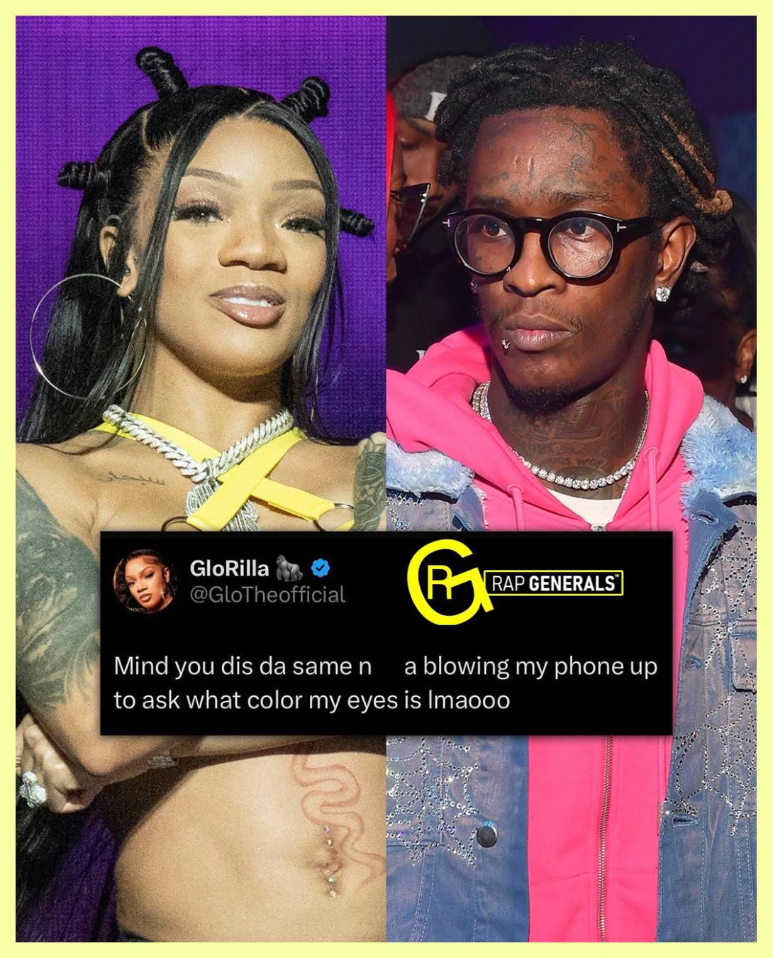 Rap Generals - GloRilla seemingly responds to Young Thug... | Facebook