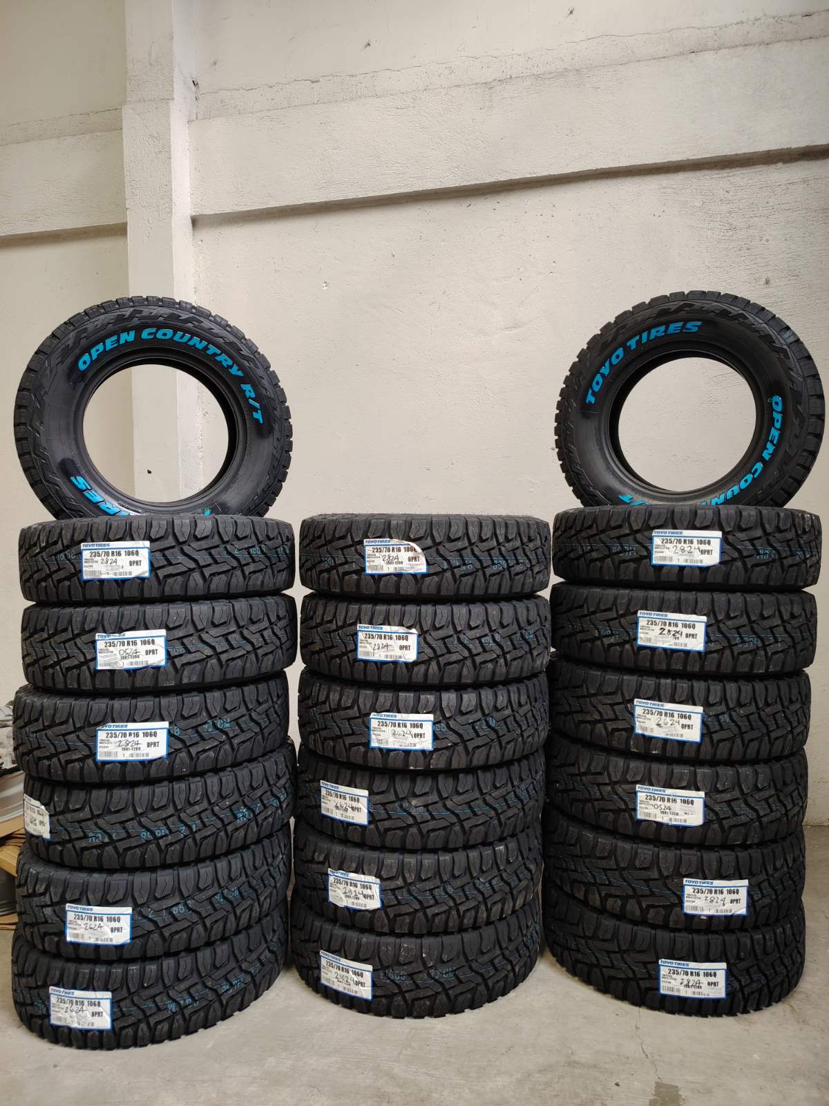 TOYO TIRES restocked for a better grip. ? Available Size: R/T 185 
