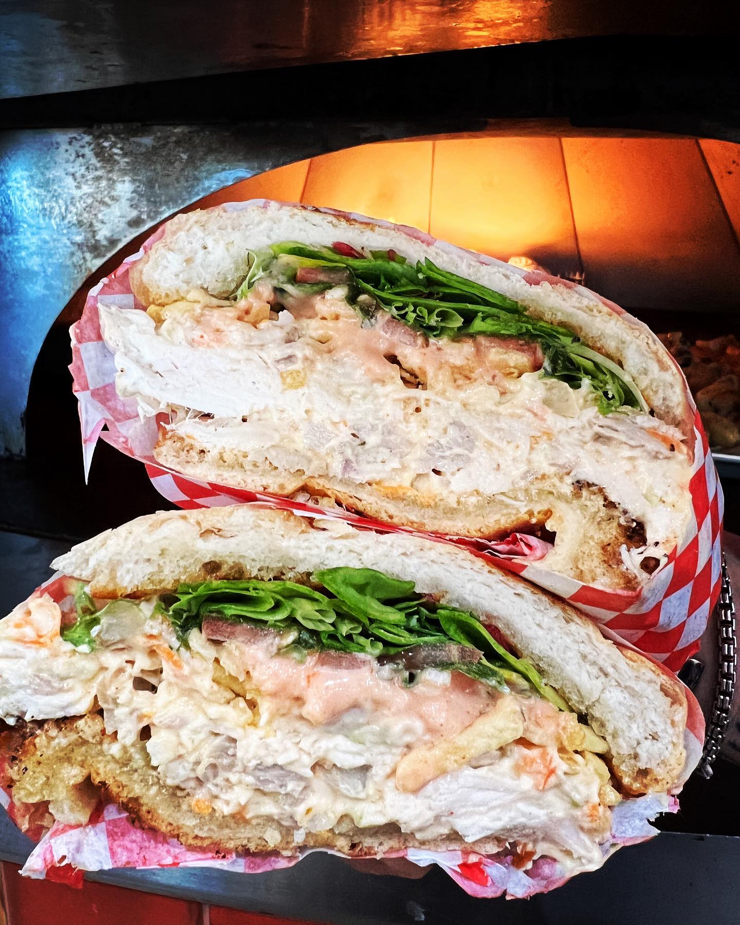 🐓 Try our chicken salad sandwich... - Lechon Latin BBQ & Bar