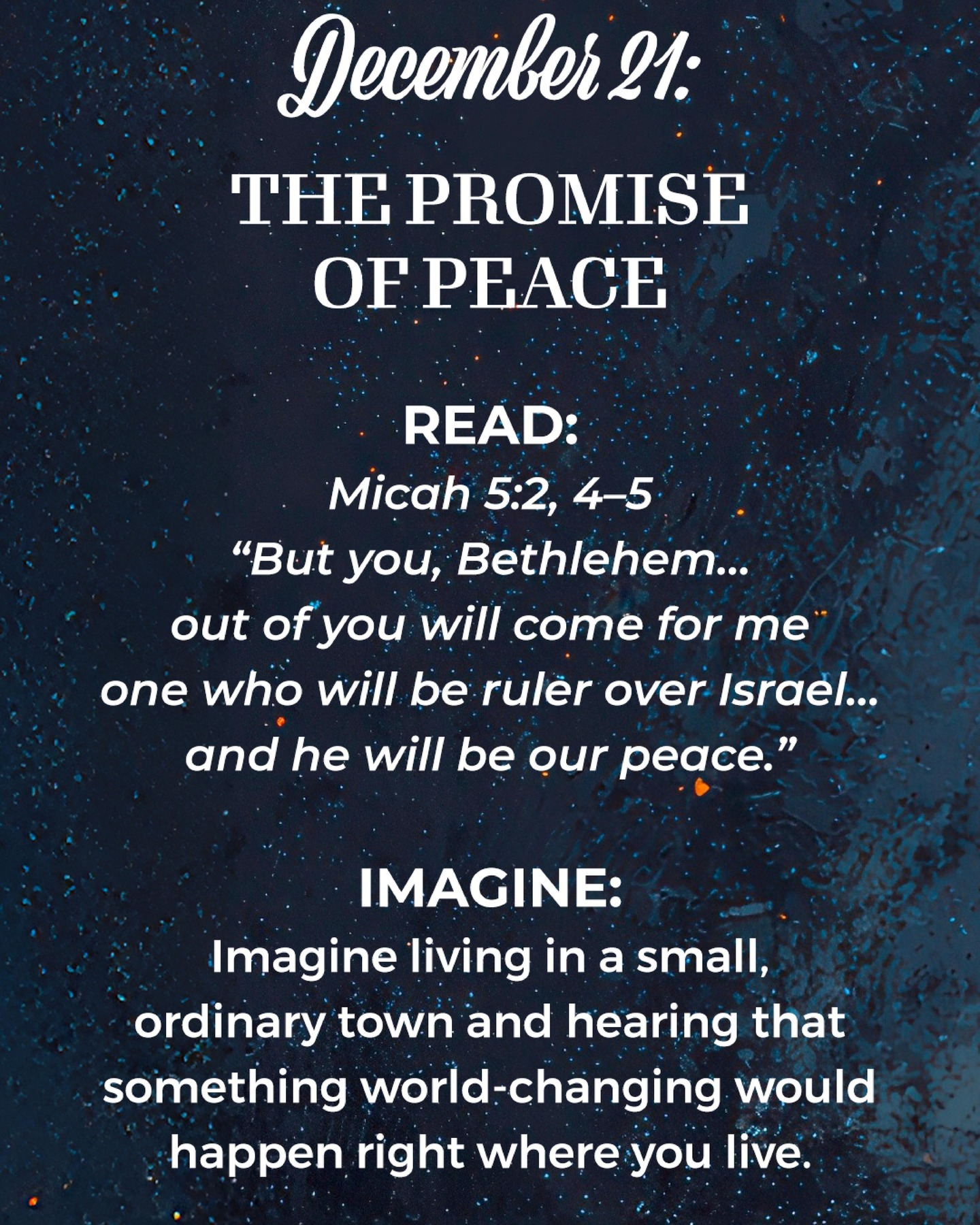 Days 6+7 of The Promised... - Riverstone Wesleyan Church | Facebook