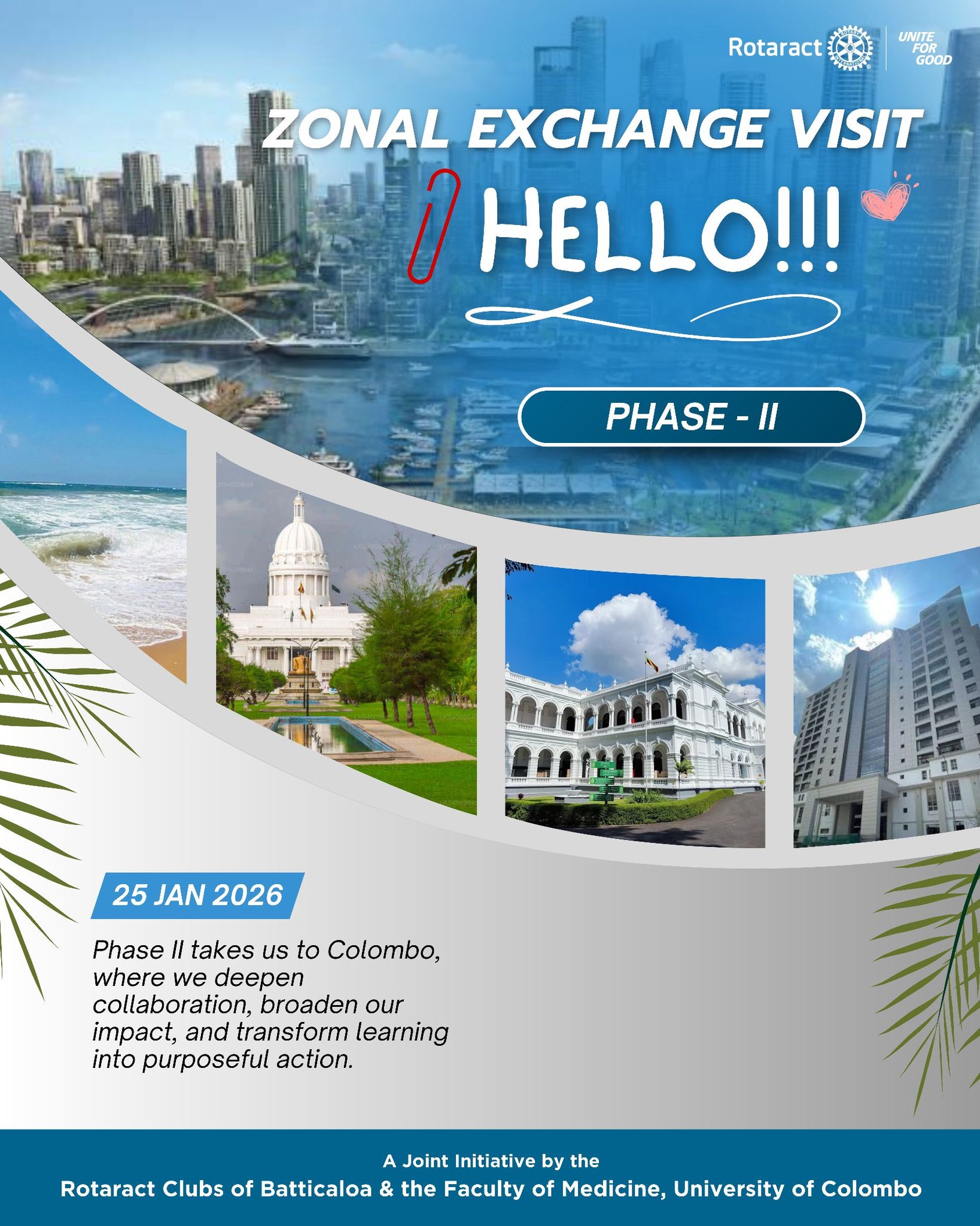 Rotaract - Zonal Exchange Visit: Phase II 🤝 We are proud to announce ...
