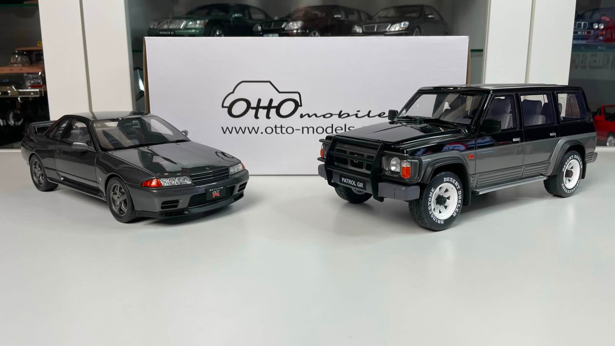 Nissan family Skyline Gt-R R32 & Patrol GR Y60 Otto 1:18