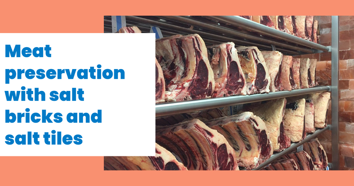 Preserving meat using pink Himalayan... - Salt Bricks Tiles