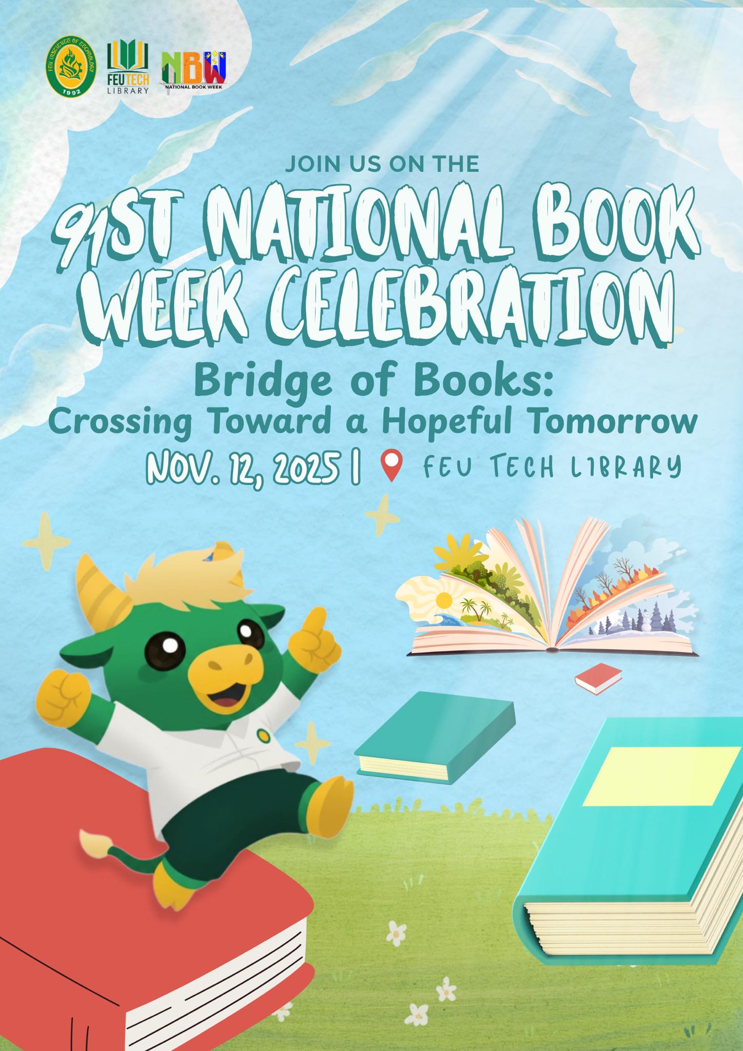 FEU - 📚 The 91st National Book Week celebration begins tomorrow! 📚 Join ...