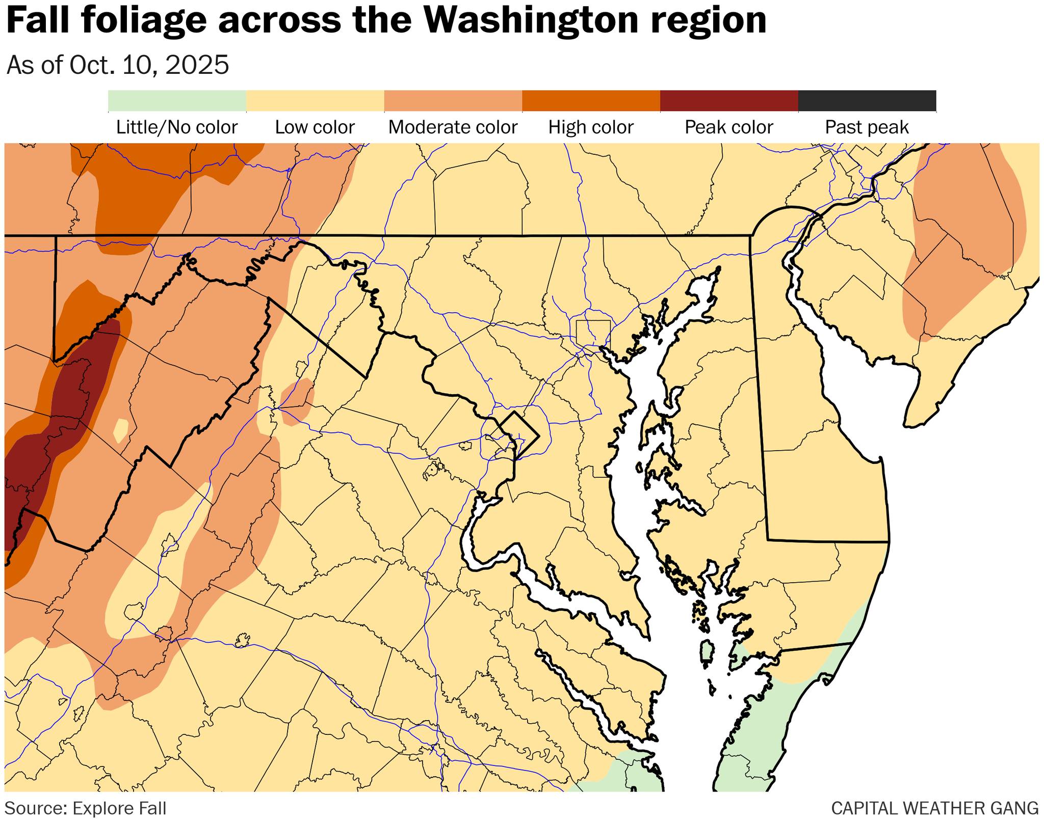 🍂 FOLIAGE UPDATE 🍁 Low color has... - Capital Weather Gang | Facebook