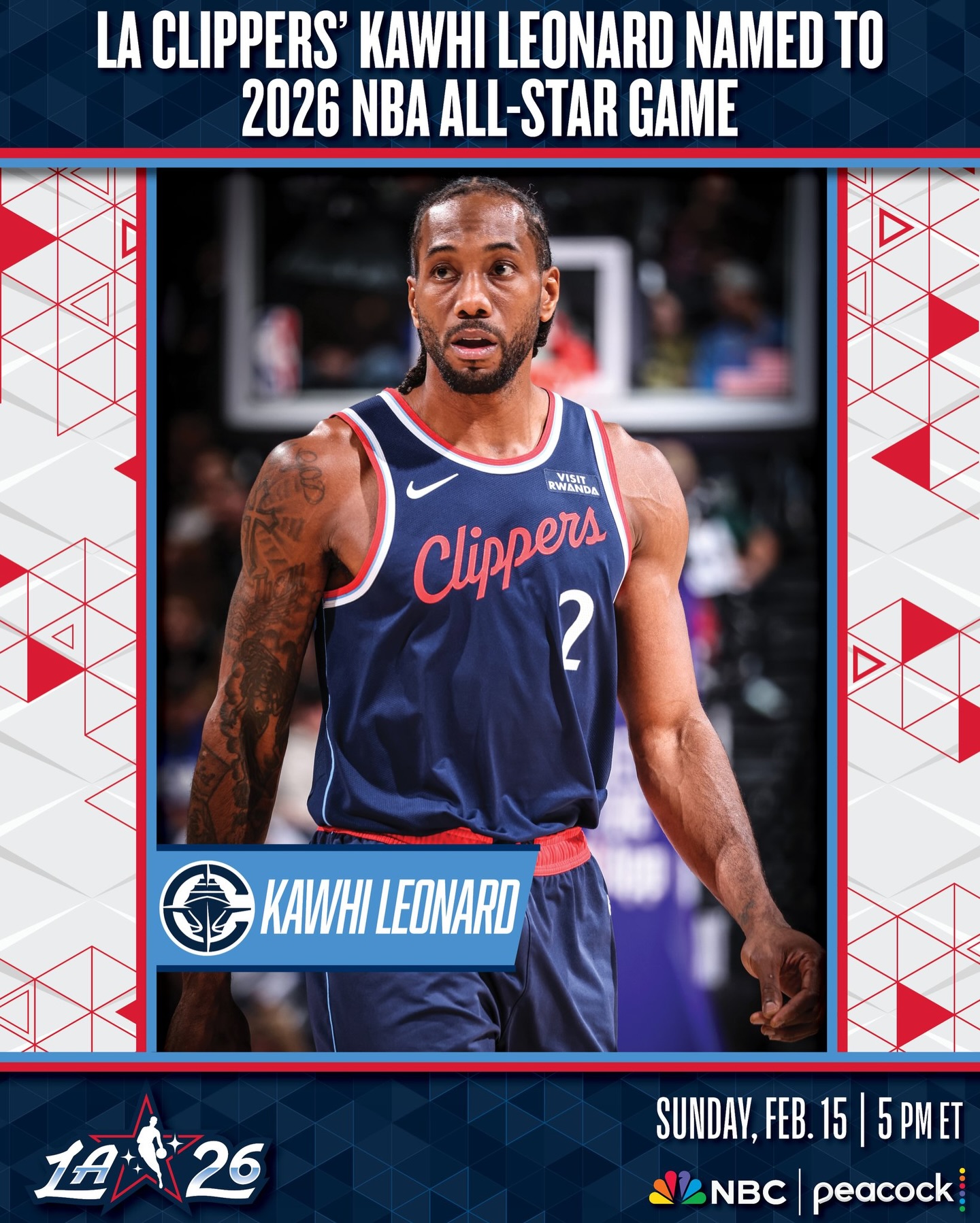 League - Kawhi Leonard has been named by NBA Commissioner Adam Silver ...