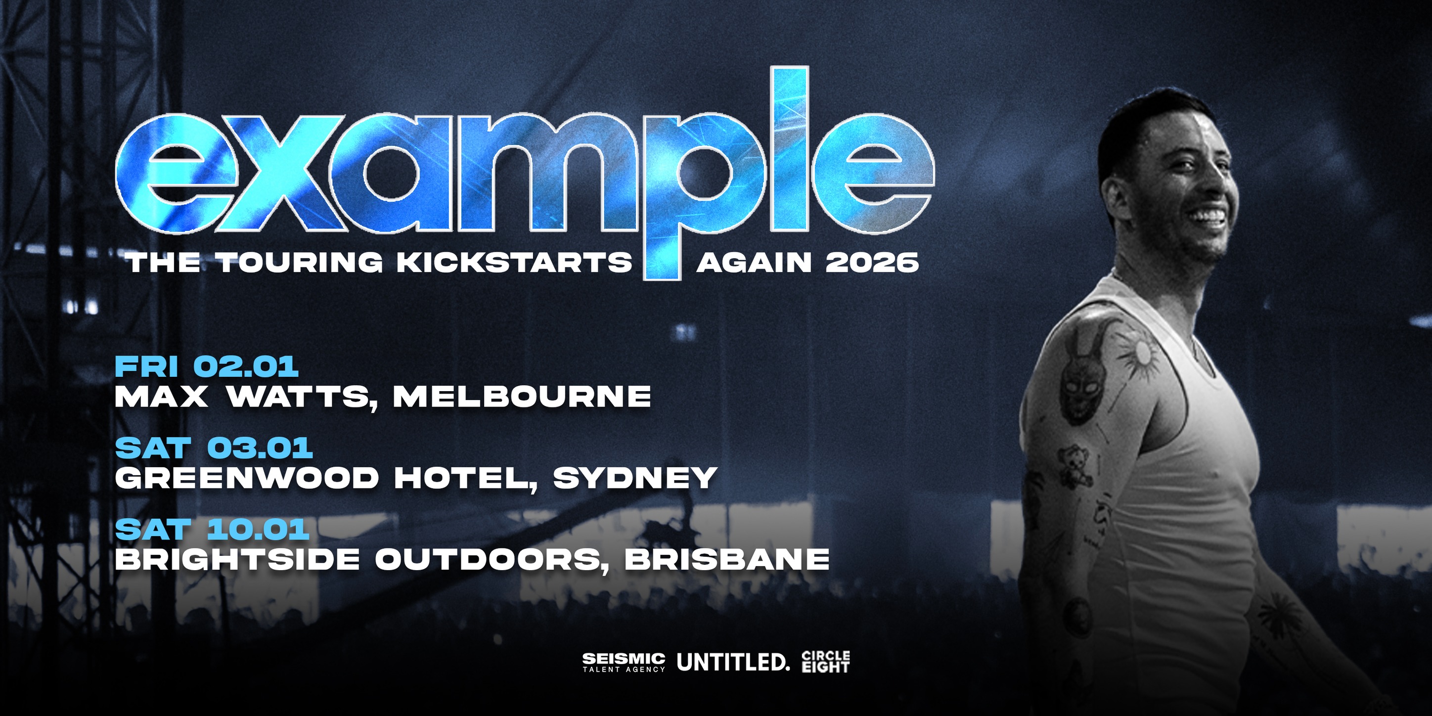 EXAMPLE - The Touring Kickstarts Again 2026 - Melbourne