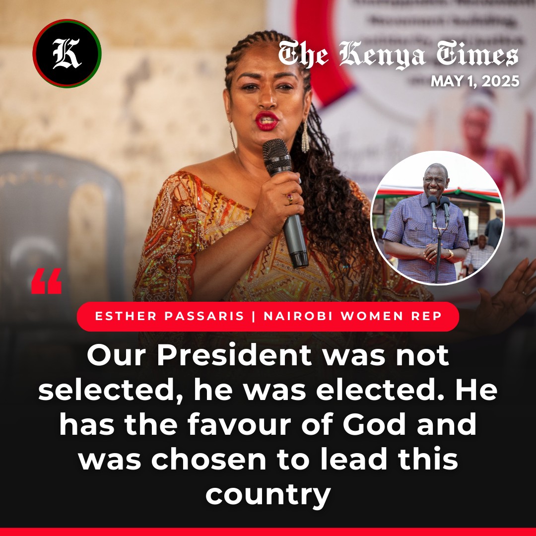 The Kenya - Esther Passaris says that President Ruto has the favor of ...