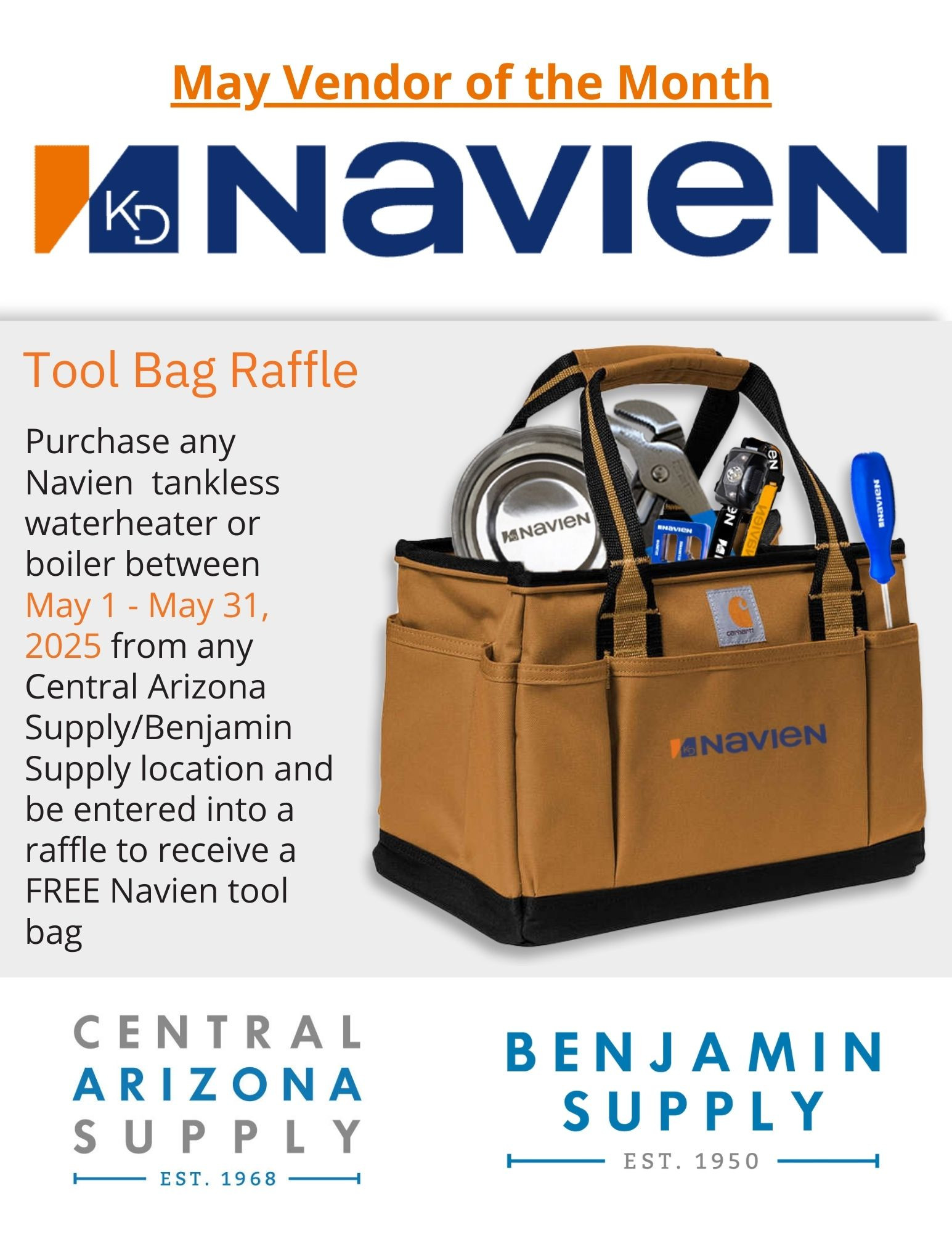 Central - May's Vendor of the Month is Navien! Join us at any of our ...