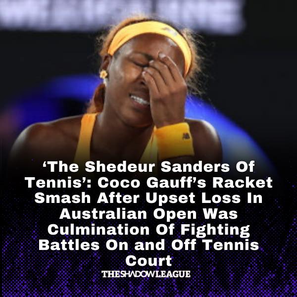 Coco Gauff smashed a racquet at the... - The Shadow League | Facebook