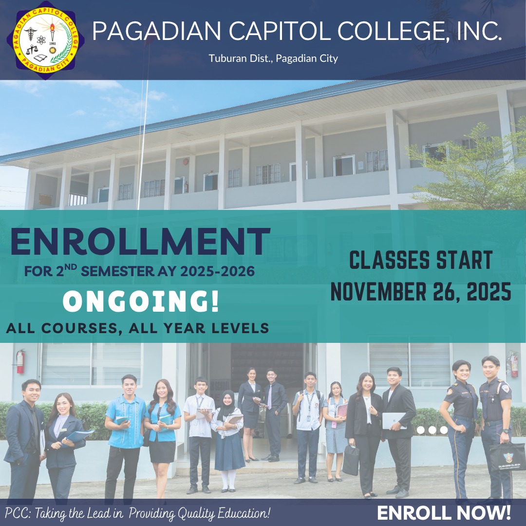 ENROLLMENT for 2nd... - Pagadian Capitol College, Inc. | Facebook