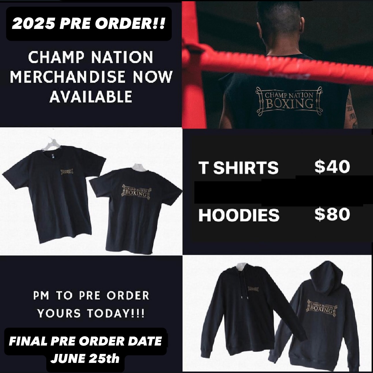 🥊 New Drop Alert! 🥊 Get Your 2025... - Champ Nation Boxing | Facebook